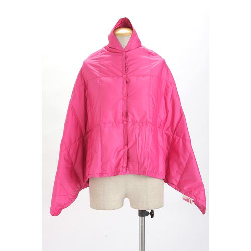 携帯する羽毛布団 U-MO（ウーモ） 3WAYポンチョ チェリーピンク