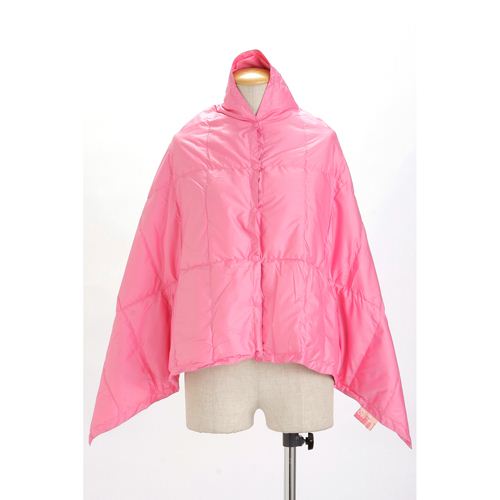 携帯する羽毛布団 U-MO（ウーモ） 3WAYポンチョ ローズピンク