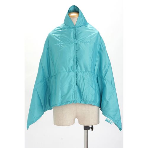 携帯する羽毛布団 U-MO（ウーモ） 3WAYポンチョ ターコイズ