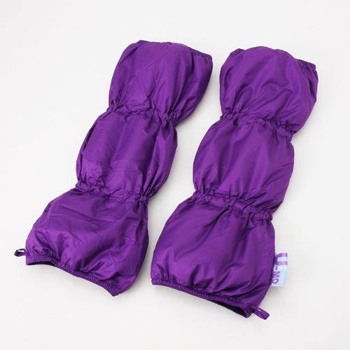 手足に巻ける羽毛布団 U-MO（ウーモ） レッグウォーマー アメジストパープル